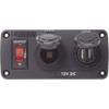 Below Deck Charging Panel - 2.1A Dual USB Charger & 12V Socket view 1