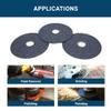 Benchmark Abrasives 4 1/2 Inch Sanding Discs Zirconia Resin Fiber Grinding Disc for Grinding, Stripping on Wood, Fiberglass, Metal, 7/8" Arbor Angle Grinder Sanding Disc, 25 Pack - 60 Grit view 4