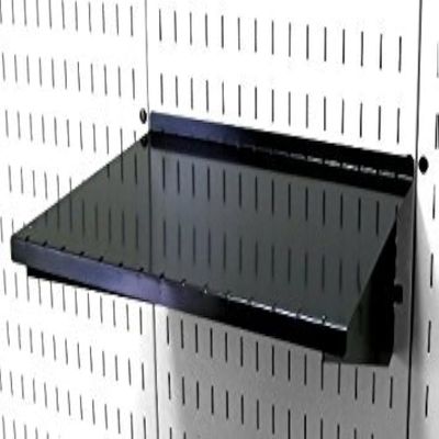 Wall Control Shelf 12in Deep Pegboard Shelf Assembly Pegboard and Slotted Tool Board - Black