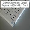 Wall Control Shelf 12in Deep Pegboard Shelf Assembly Pegboard and Slotted Tool Board - Black view 3