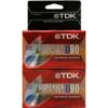 TDK D90 Audio Cassettes 90 Min., 2pk view 1