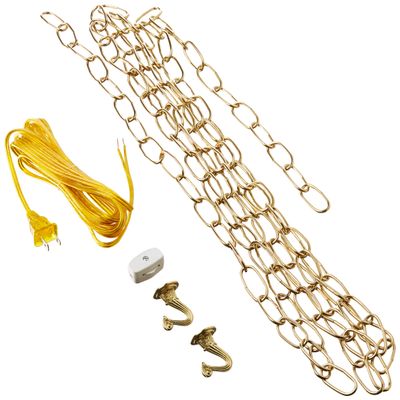 Westinghouse 7048000 12-Foot Swag Kit, Polished Brass Finish