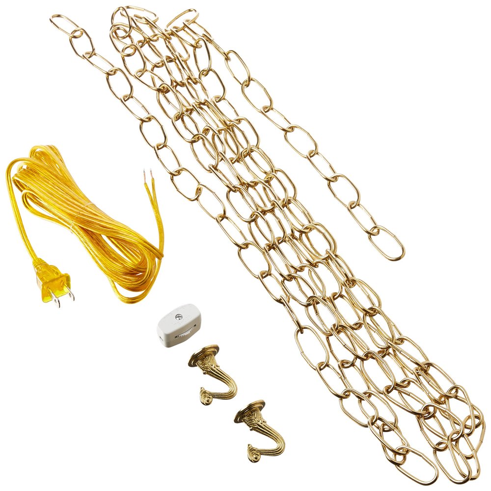Westinghouse 7048000 12-Foot Swag Kit, Polished Brass Finish