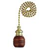 Westinghouse 7700700 Pull Chain Walnut & Brass Ball,Gold view 1