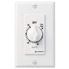 Intermatic FD60MWC 60-Minute Spring-Wound In-Wall Countdown Timer Switch for Auto-Off control of Fans and Lights, White view 1