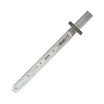 General Tools Stainless Steel Ruler 6 Inch Precision Machinist Scale