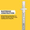 General Tools Stainless Steel Ruler 6 Inch Precision Machinist Scale view 2