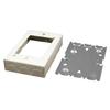 Legrand Wiremold B-2 Metal Raceway for Extending Power, 500 Series, 1 Gang Outlet Box, 1" Deep, Ivory (1 Pack) view 1