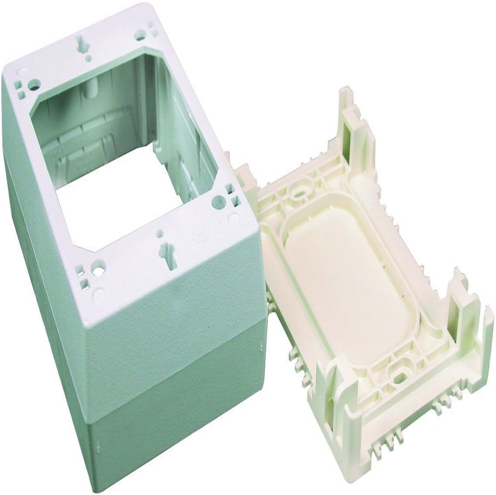 Legrand Wiremold NM2 Nonmetallic Plastic Raceway for Extending Power, 1 Gang Outlet Box, 1" Deep, Ivory (1 Pack)