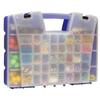 Akro-Mils 06318 Multi Compartment Hardware and Crafts Portable Organizer Storage Case, (18-Inch x 13-Inch x 4-Inch), Blue view 2
