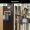 Master Lock 5T Outdoor Padlock with Key, 2 Pack Keyed-Alike, Silver view 3