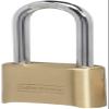 Master Lock Combination Padlock Outdoor Brass Long Shackle Lock 175DLH view 1