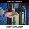 Master Lock Combination Padlock Outdoor Brass Long Shackle Lock 175DLH view 3