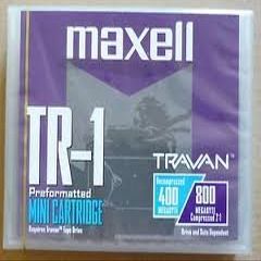 Maxell Travan 400/800MB Cartridge for Tr1 Drives (1-Pack)