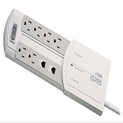 Curtis Sp3300 6 Outlet Surge Protector W/Telephone/Modem/Fax Protection