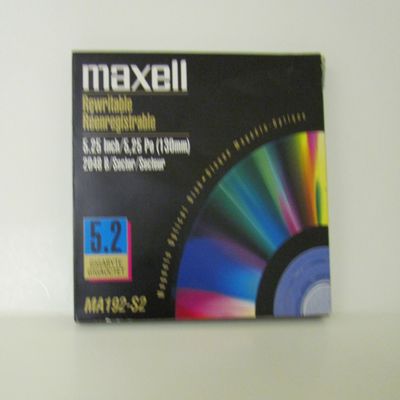 Maxell 5.25 8X Rewritable Magneto Opt 5.2GB 2048 Bytes/Sector (1-Pack)