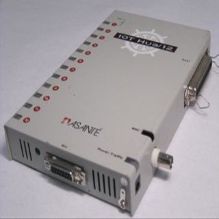 Asante 10BT Hub with 12 RJ45 Ports One Aui and One BNC Port