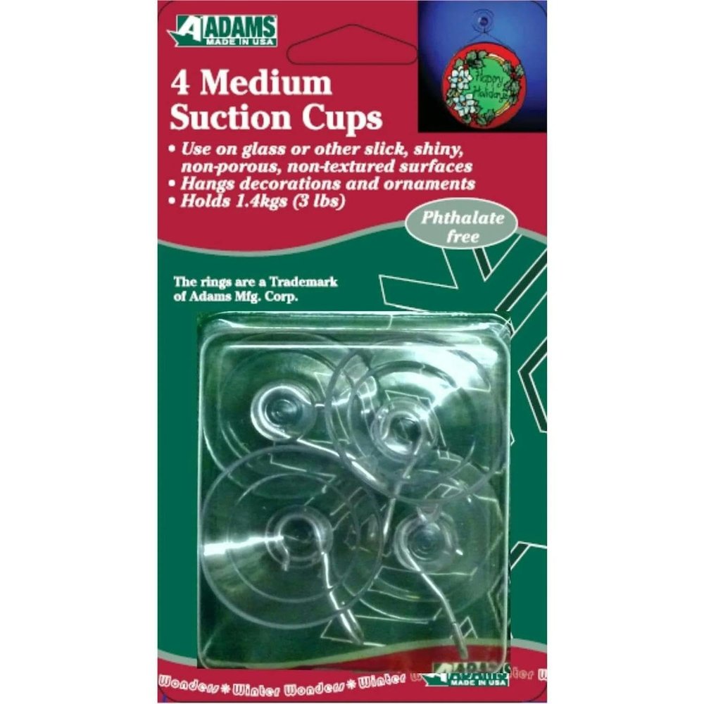 Adam's 6500-74-1010 Medium Suction Cup With Hook