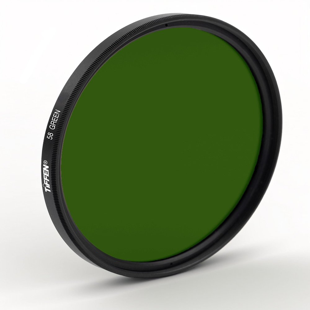 Tiffen 49mm Green 58 Camera Lens Filter - Enhance Black & White Photography