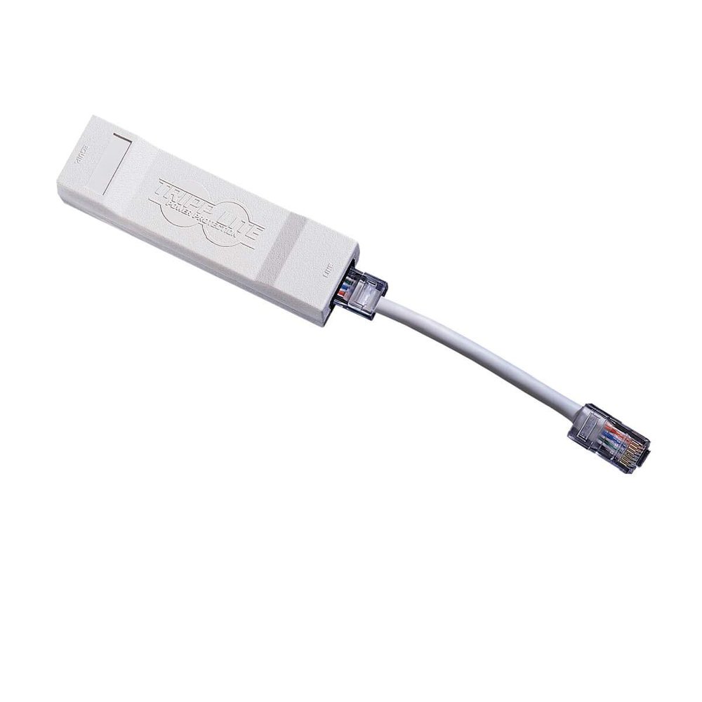 Tripp Lite in-Line Surge Protector Power Strip for Network and Phone Lines, 1-Line RJ45, (DNET1)