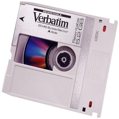 Verbatim 5.25 Rewritable Optical 600MB 512 B/S 1Pk