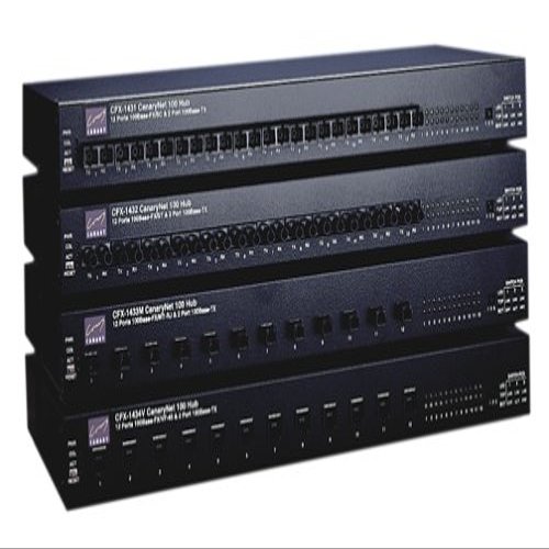 CANARY Communications Fast Enet Fiber Hub 14 Port 100Bfx/12 Fx St Ports/2 Tx Ports