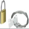 ELECOM Security Lock Wire for Monitor 1.7 m Diameter 2.2 mm ESL-5 (Japan Import) view 1