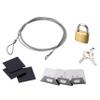 ELECOM Security Lock Wire with Padlocks for Three Devices ESL-6 (Japan Import) view 1