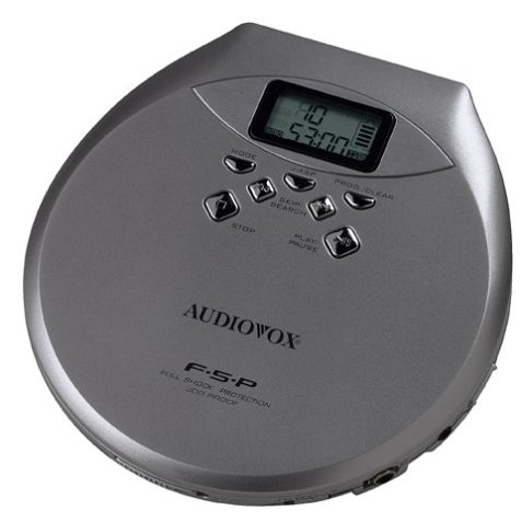 Audiovox CE-170S Portable CD Player with 45-Second Anti-Skip Protection