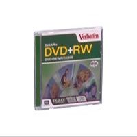 Verbatim DVD+RW 4.7GB Branded with Jewel Compat. with HP & Dell DVD+RW (1-Pack)