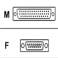 7123 15pin X21 Wan to 44pin Sync Cable Adapter