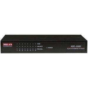 DIGI MIL-S801SC-60US 8-Port Fast Ethernet Switch