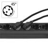 Hama 30394 - 6-Outlet Power Strip with Switch, 230 V, 1.4 m, Black view 4