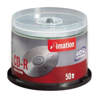 Imation Boombox Bundle with 50 CD-Rs, 25 Jewel Cases and 1 Label N Go