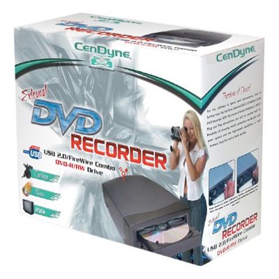 Cendyne CDI CD 00153 External USB 2.0/FireWire DVD-RW Drive