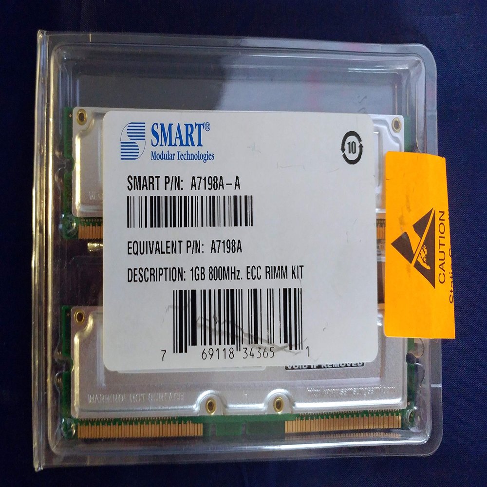 1GB 800MHZ Ecc Rimm Kit A7198A (Hewlett Packard)