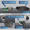 TRENDnet Intelligent 1000Base-T to 1000Base-SX Multi-Mode SC Fiber Media Converter, Up to 550M (1800 ft), Fiber to Ethernet Converter, 2Gbps Switching Capacity, Lifetime Protection, Black, TFC-1000MSC view 4