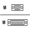 APC 1368 DB9 Male to DB25M Molded Serial Adapter with Thumbscrews view 1