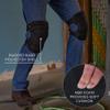 Ergodyne ProFlex 230 Soft Cap Knee Pads, Buckle Closure, Black view 2