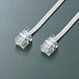 KOKUYO ECB-TLS5W Telephone Cable (Slim Cord)
