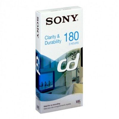 Sony E180 Blank VHS Tape