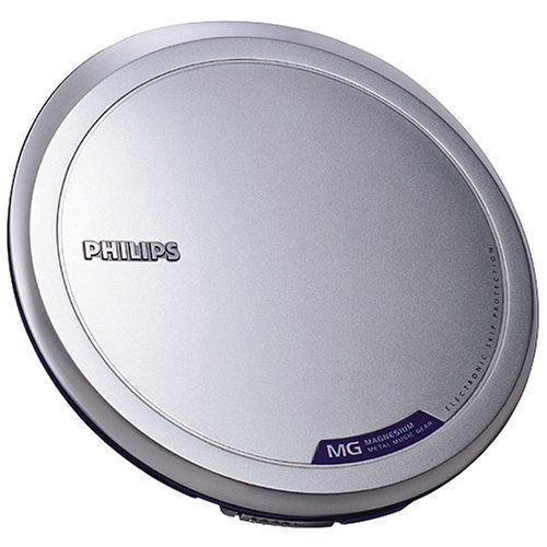 Philips AX7201 Personal Ultra Slim Portable CD Player, Magnesium