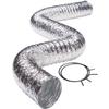 Deflecto FLXC0405 Aluminum Duct (2-ply; 5ft; UL 181 Class 1), Silver, 4" view 1
