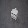 GE Duplex In-Line Adapter, White view 1
