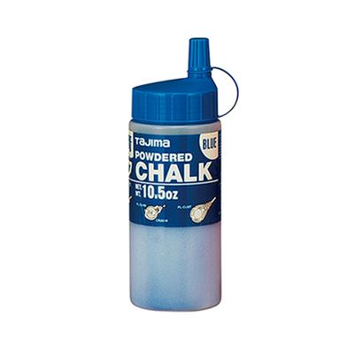 TAJIMA Micro Chalk - Blue 10.5 oz (300g) Ultra-Fine Snap-Line Chalk with Durable Bottle & Easy-Fill Nozzle - PLC2-B300