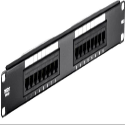 TRENDnet 16-Port Cat6 Unshielded Patch Panel,Rackmount, 1U 19", Cat3,Cat4,Cat5,Cat5e,Cat6 Compatible, 250Mhz Connection, Ideal for Copper Gigabit Ethernet Connections, Black, TC-P16C6