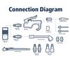 Accessory Kit, 17 Piece Compressor Inflation Kit, with Blow Gun, Air Chucks, & Inflation Needles (Campbell Hausfeld MP284701AV) view 2