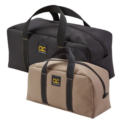 Custom Leathercraft1107 2 Pack Medium and Large Utility Tote Bag Combo,Black/Beige