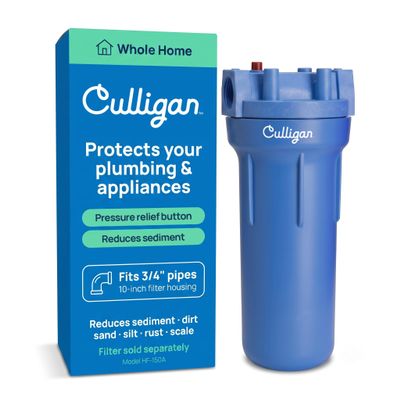 Culligan Whole House Water Filter System - for 3/4" Pipes, Fits 10 x 2.5 in