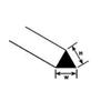 Plastruct MRT-40 Triangular Rod.040 10 PLS90842 Plastic Building Supplies view 1